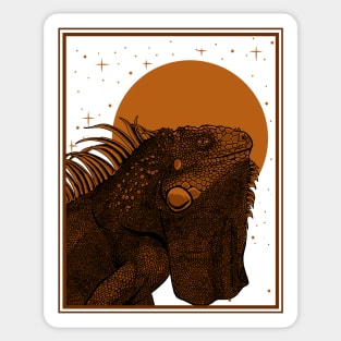 Vintage Iguana Sticker